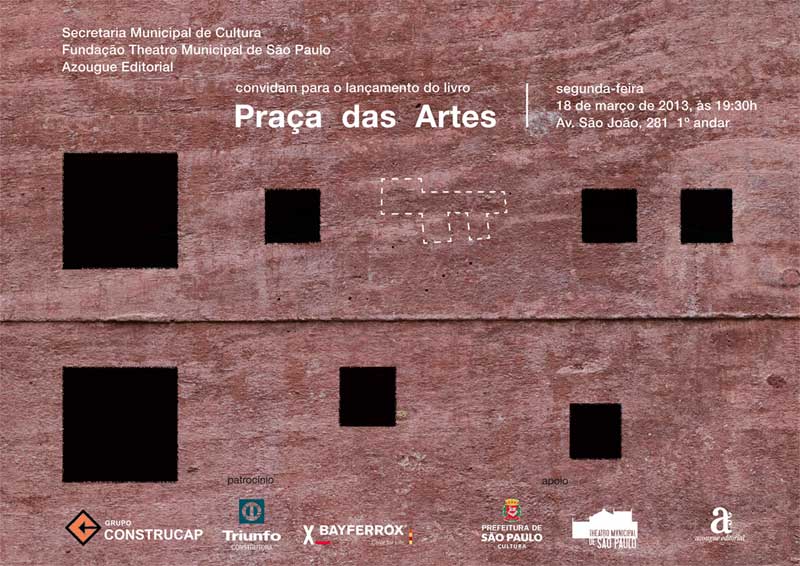 Lançamento do livro Praça das Artes (São Paulo)