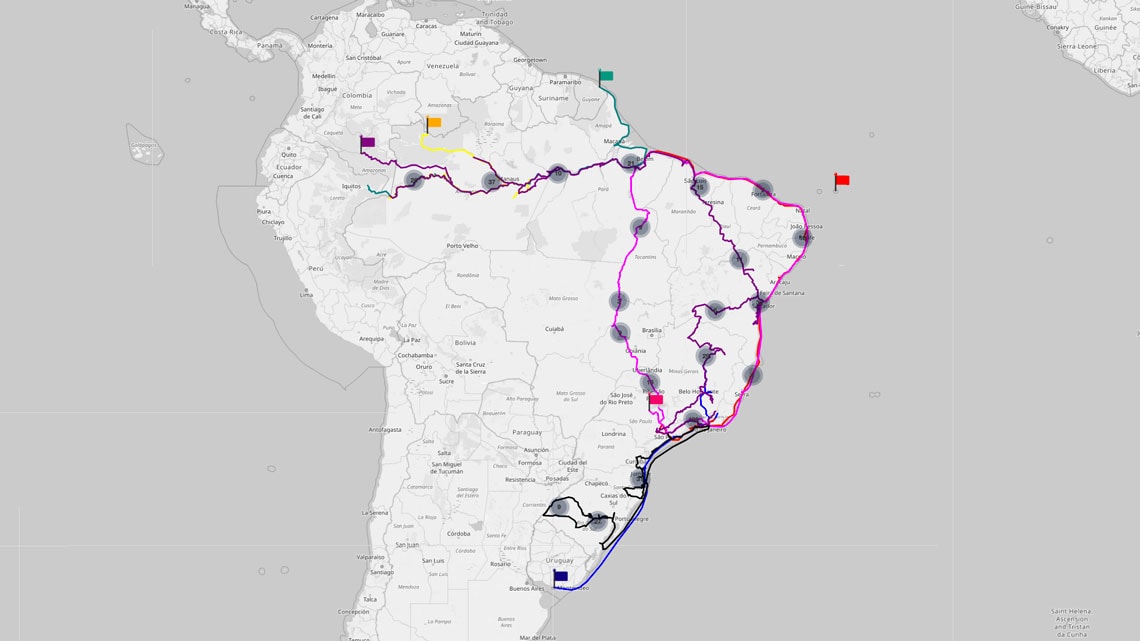 Biblioteca Brasiliana cria plataforma virtual Atlas dos Viajantes do Brasil